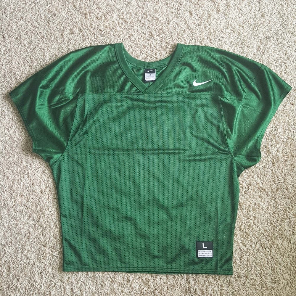 Men's Nike Green Football Practice Jersey